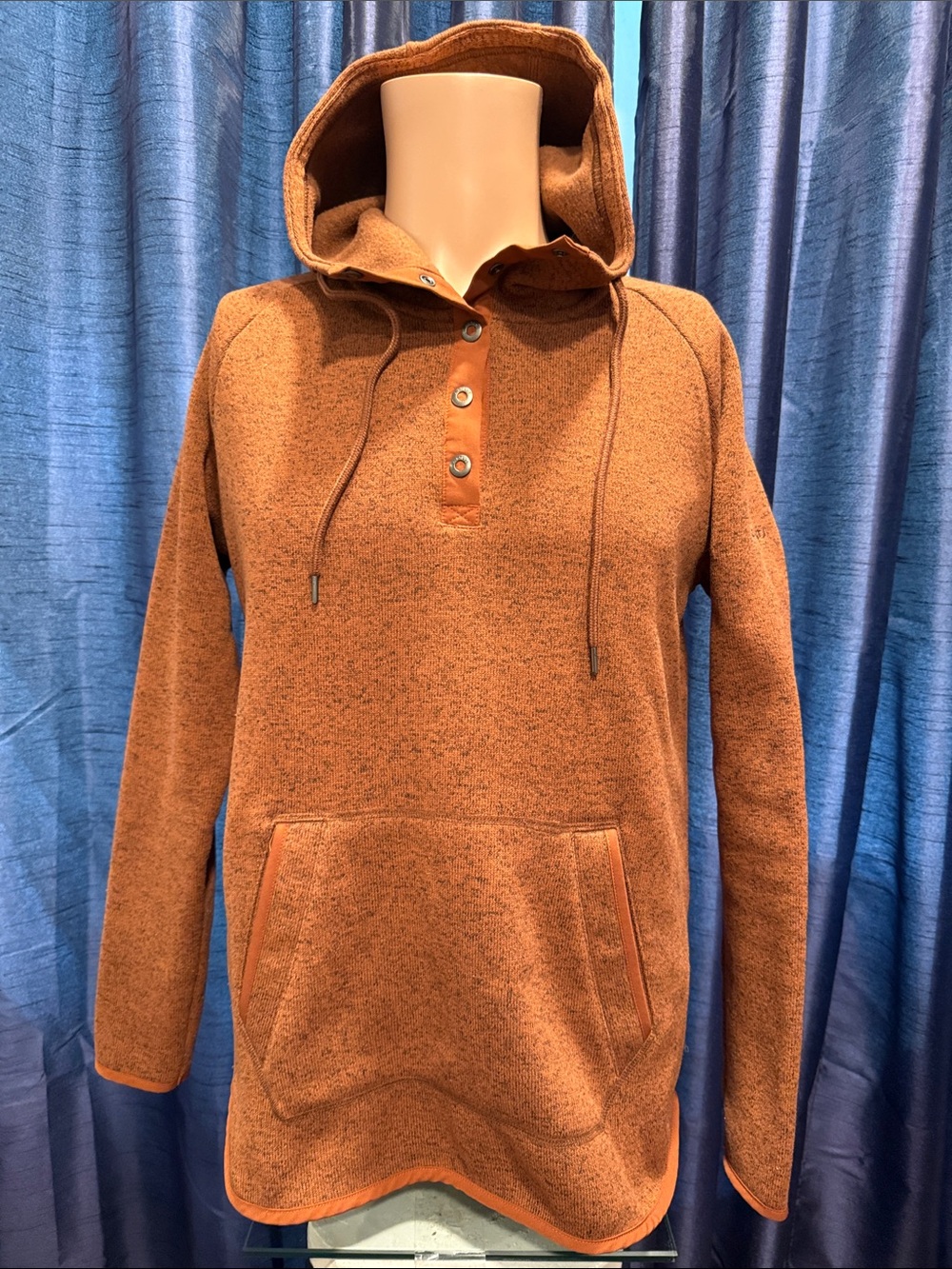 Ascend Women’s Snap Button Fleece Hoodie